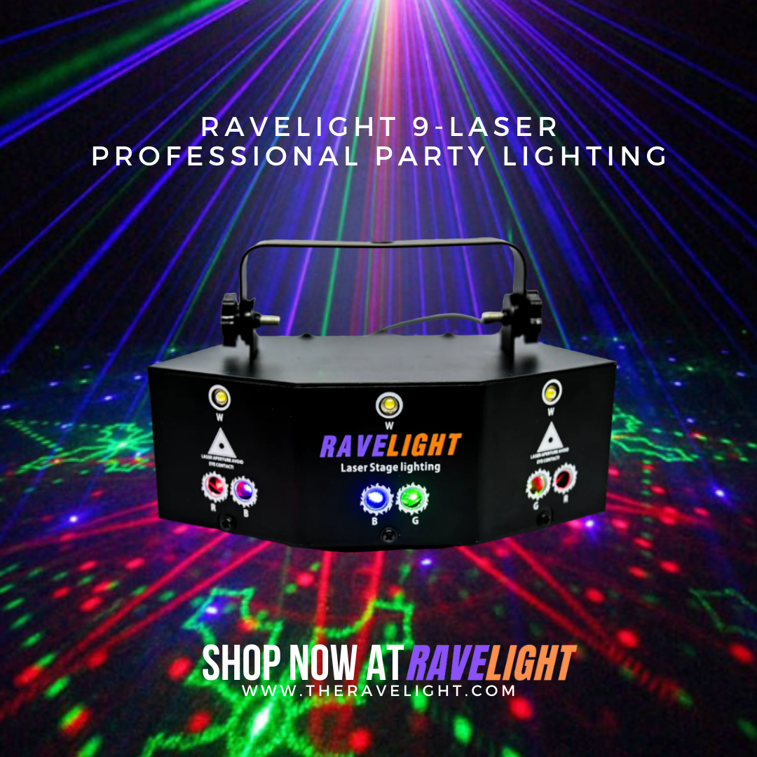 RaveLight 9-Laser Professional Party Lighting